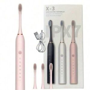 X-3 Sonic Electric Rechargeable Toothbrush - Pink